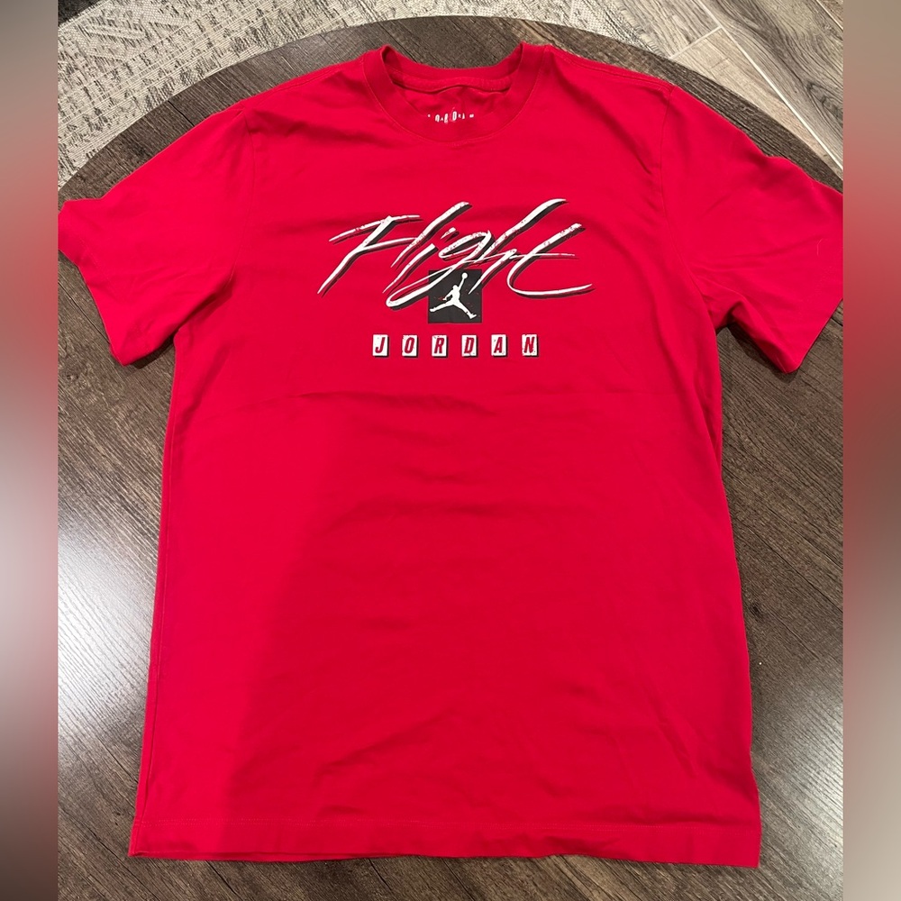 Jordan Red Short Sleeve Flight Tee